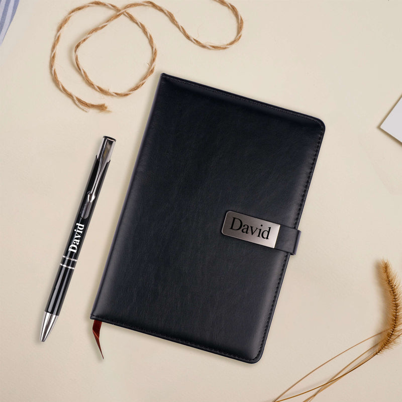 Personalized Diary, Pen Holder and Pen Corporate Gift Set
