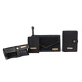Personalized Leather Wallet, Passport Cover, Luggage Tag & Eyewear Case Giftset