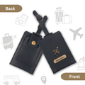 Personalized Leather Wallet, Passport Cover, Luggage Tag & Eyewear Case Giftset