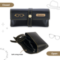 Personalized Leather Wallet, Passport Cover, Luggage Tag & Eyewear Case Giftset