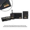 Personalized Leather Wallet, Passport Cover, Luggage Tag & Eyewear Case Giftset