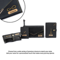 Personalized Leather Wallet, Passport Cover, Luggage Tag & Eyewear Case Giftset