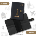 Personalized Leather Wallet, Passport Cover, Luggage Tag & Eyewear Case Giftset