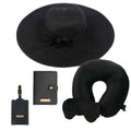 Personalized Luxury Travel Gift Set (Hat, Bottle, Passport Cover, Eyemask & Pillow)