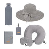 Personalized Luxury Travel Gift Set (Hat, Bottle, Passport Cover, Eyemask & Pillow)