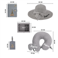 Personalized Luxury Travel Gift Set (Hat, Bottle, Passport Cover, Eyemask & Pillow)