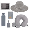 Personalized Luxury Travel Gift Set (Hat, Bottle, Passport Cover, Eyemask & Pillow)