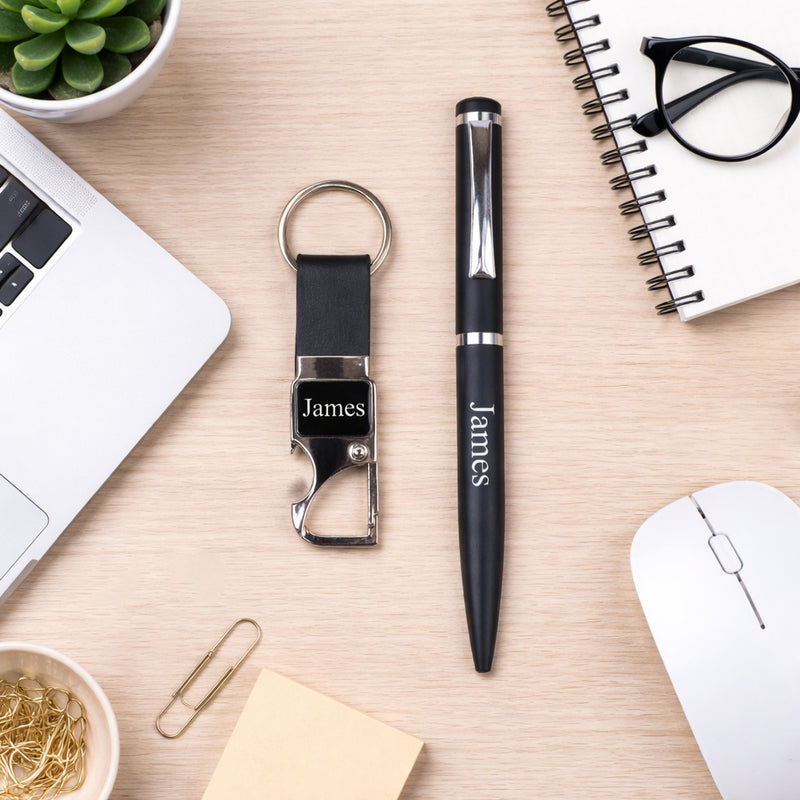 Personalized Pen Keychain and Wallet