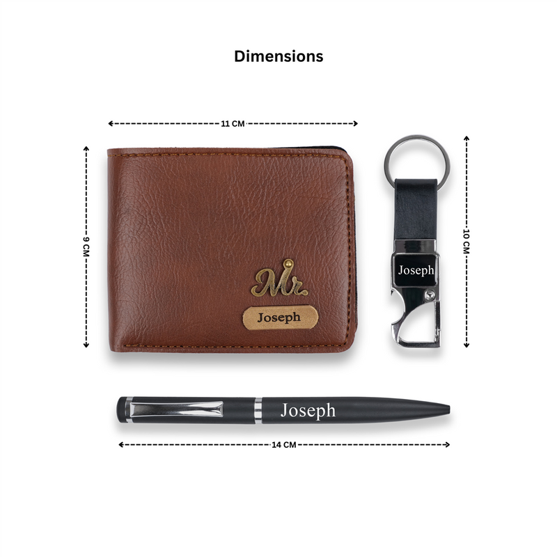 Personalized Pen Keychain and Wallet