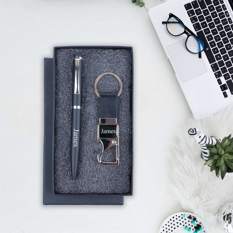 Personalized Pen Keychain Combo