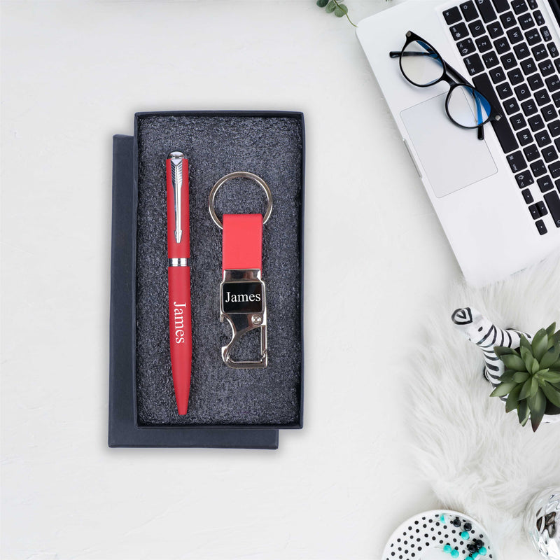 Personalized Pen Keychain Combo
