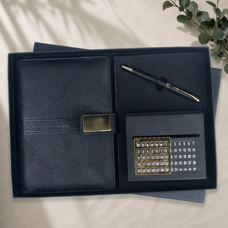 Personalized Set of 3-in-1 Diary, Calendar and Pen