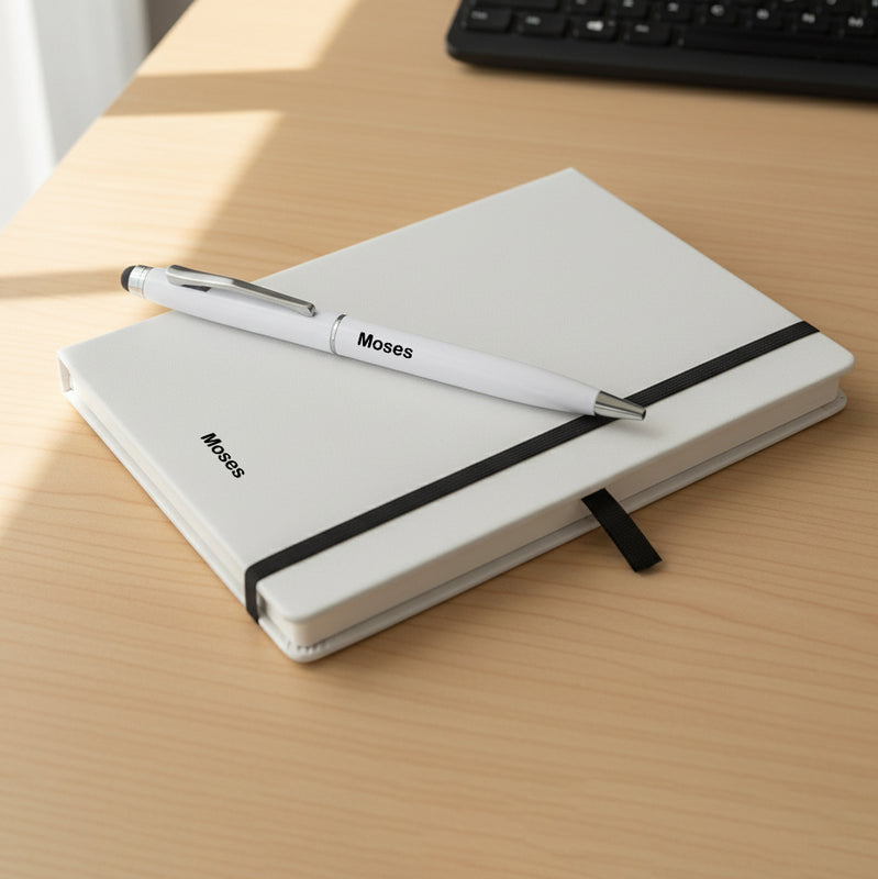 Personalized Set of 3-in-1 Diary, Pen and Tumbler