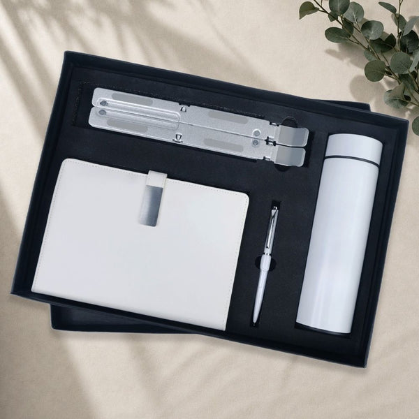 Personalized Set of 4-in-1 Diary, Pen, Bottle and Laptop Stand