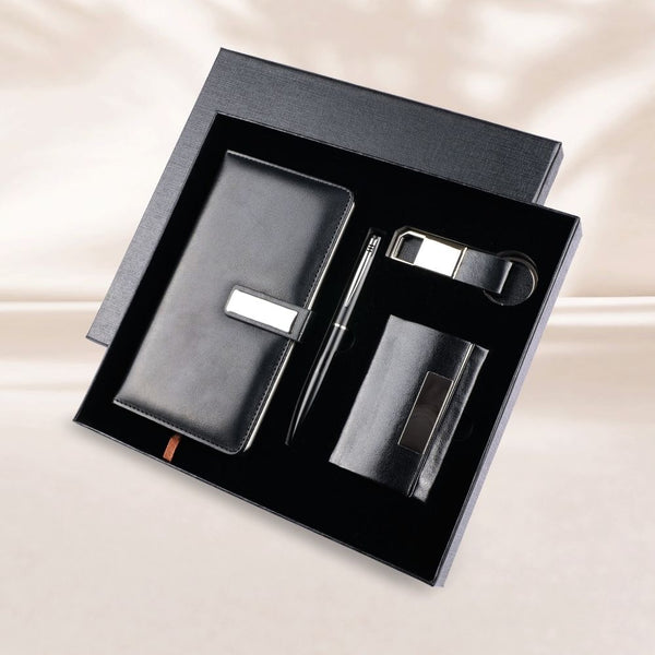 Personalized Set of 4-in-1 Diary, Pen, Keychain and Cardholder