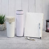 Personalized Set of 5-in-1 Diary, Bottle, Keychain, Pen and Tumbler