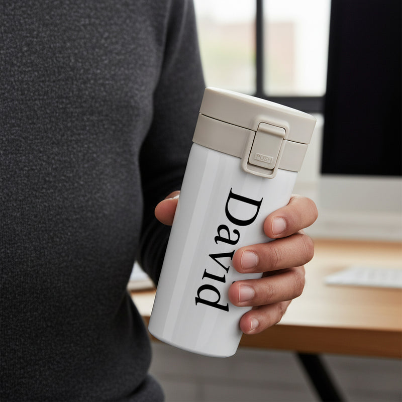 Personalized Set of 5-in-1 Diary, Bottle, Keychain, Pen and Tumbler