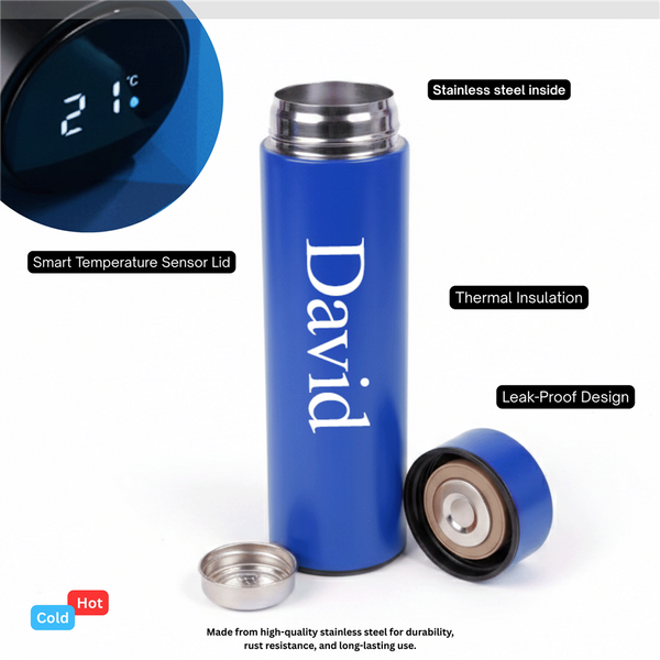 Personalized Set of 5-in-1 Diary, Pen, Bottle, Card Holder and Keychain