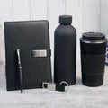 Personalized Set of 5-in-1 Diary, Pen, Bottle, Tumbler and Keychain