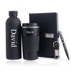 Personalized Set of 5-in-1 Diary, Pen, Bottle, Tumbler and Keychain