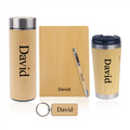 Personalized Set of 5-in-1 Diary, Tumbler, Pen, Keychain and Bottle