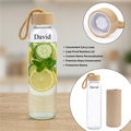 Personalized Set of 5-in-1 Glass Bottle, Glass Tumbler, Dairy, Pen and Keychain
