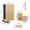 Personalized Set of 6-in-1 Diary, Speaker, Mouse, Pen, Card Holder and Keychain