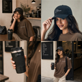 Personalized Tote Bag, Cap and Coffee Tumbler Gift Set