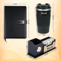 Personalized Tumbler, Diary and Pen Holder Corporate Gift Set