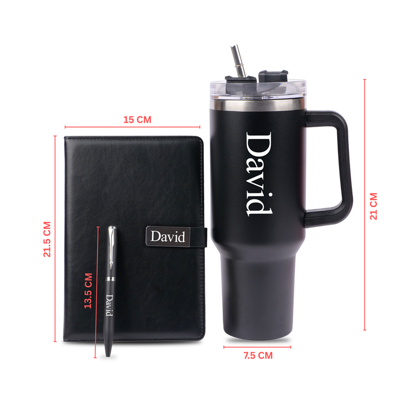 Personalized Tumbler Diary Pen Corporate Gift Set