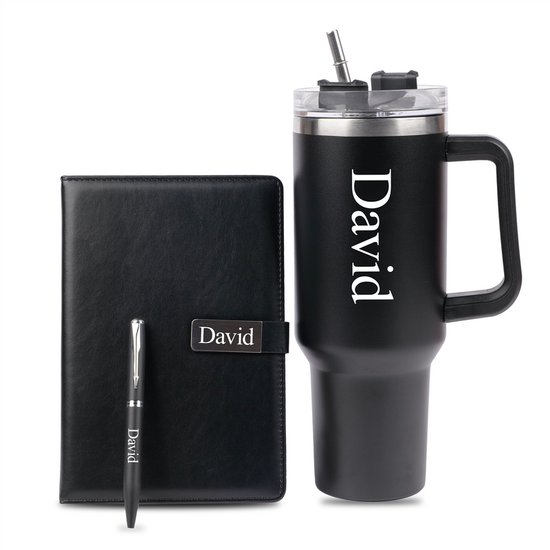 Personalized Tumbler Diary Pen Corporate Gift Set