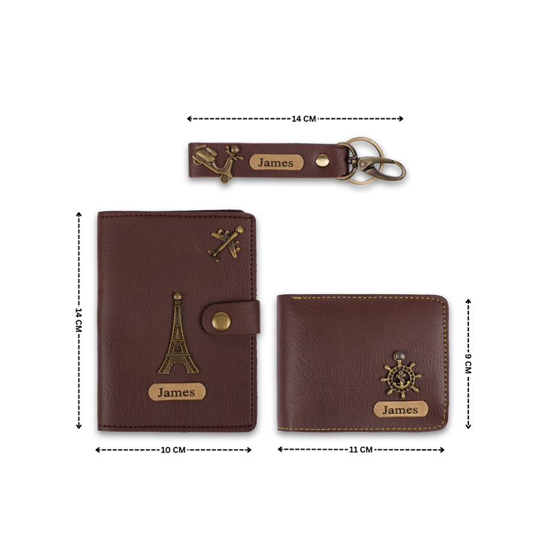 Personalized Wallet, Keychain and Passport Cover